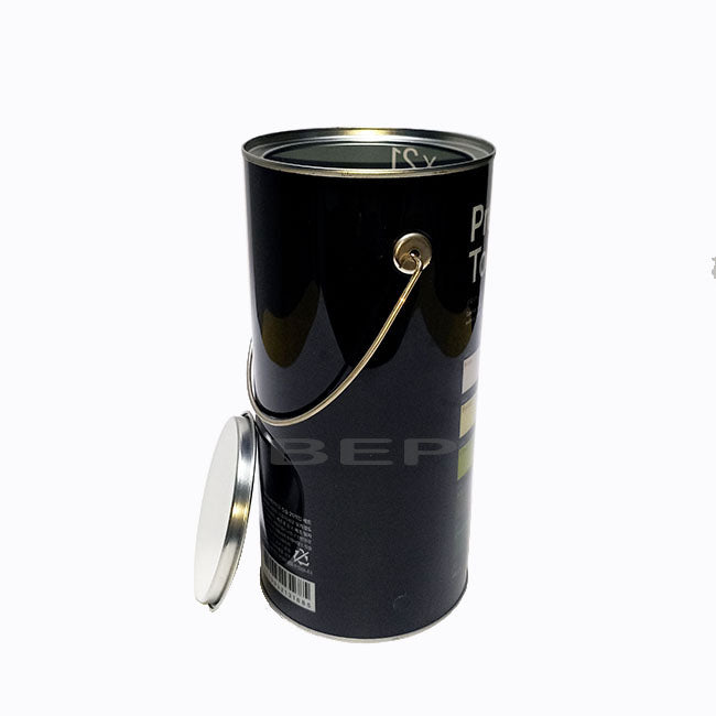 Premium Custom Printed Round Plastic Containers with Handles