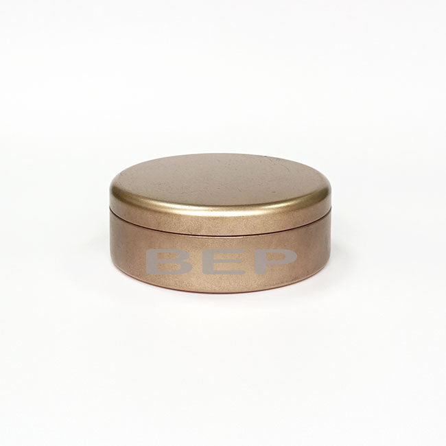 Champagne Gold Decorative Tin with Lid