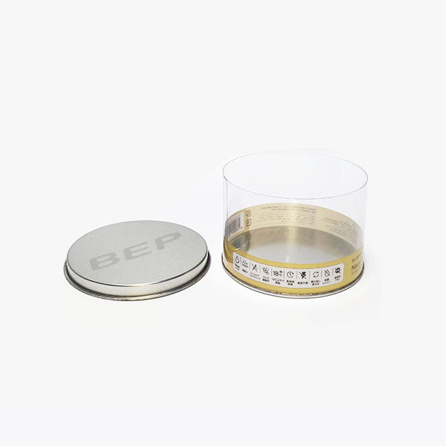 Clear Plastic Tubes with Metal Lids