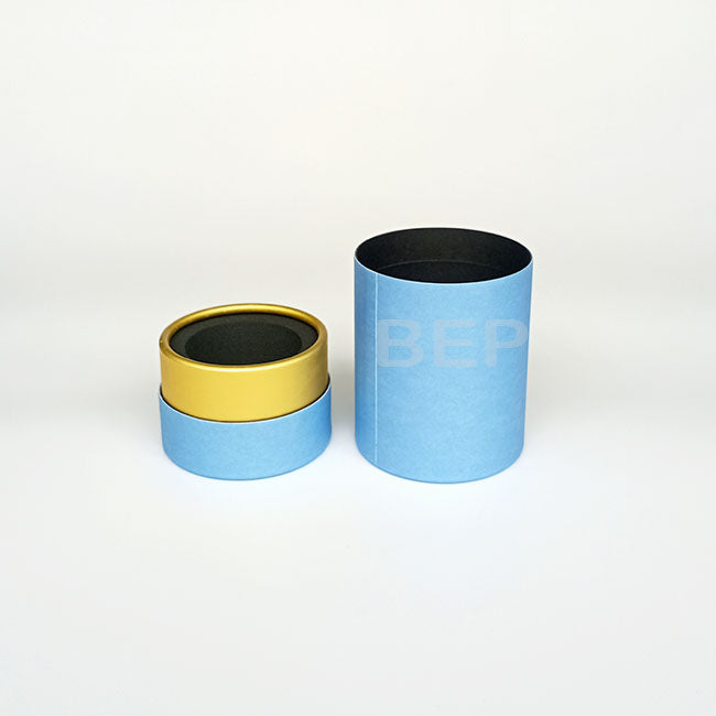 Sky Blue Custom Paper Tubes for Elegant Scent & Beauty Packaging