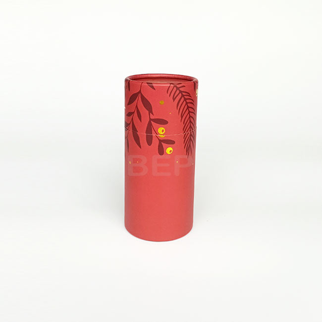 Brick Red Paper Tube Packaging for Premium Beauty & Gift Items
