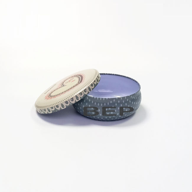 Blue-Gray Patterned Short Cylinder – Understated Sophistication