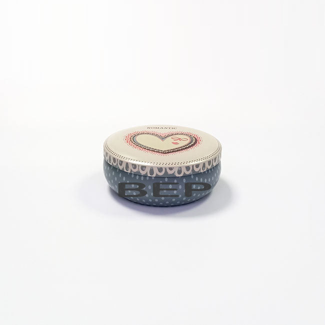 Blue-Gray Patterned Short Cylinder – Understated Sophistication