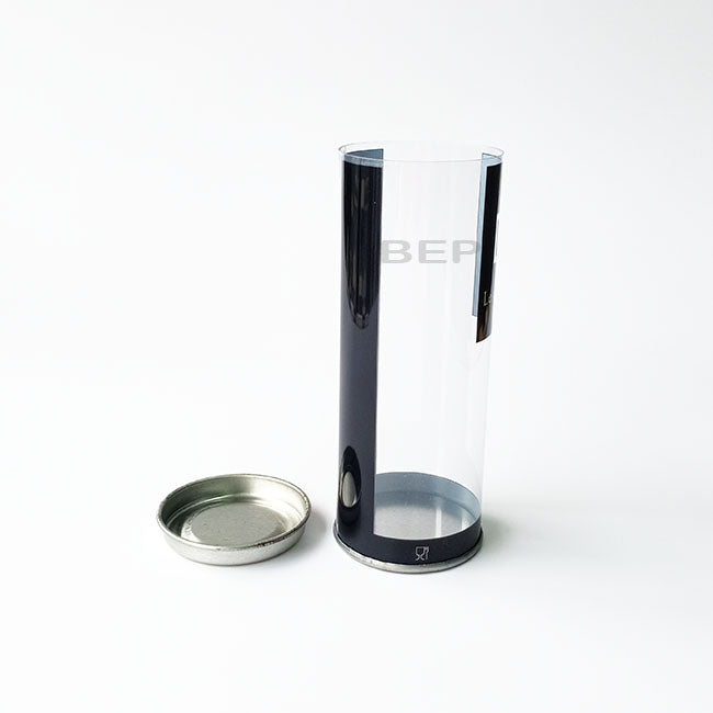 Plastic Tube with tin lid and bottom
