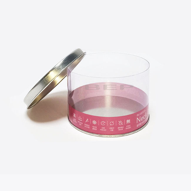 Custom Metal Lid Round Plastic Containers