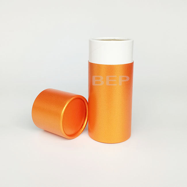 Vibrant Orange Custom Paper Tube Packaging for Everyday & Gift Use