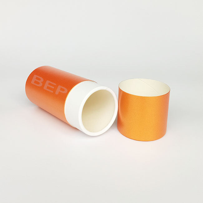 Vibrant Orange Custom Paper Tube Packaging for Everyday & Gift Use