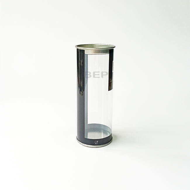 Plastic Tube with tin lid and bottom