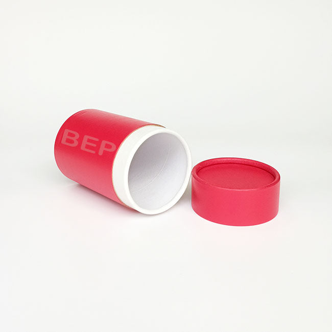 Bold Red Printed Paperboard Tubes for Stylish, Versatile Packaging