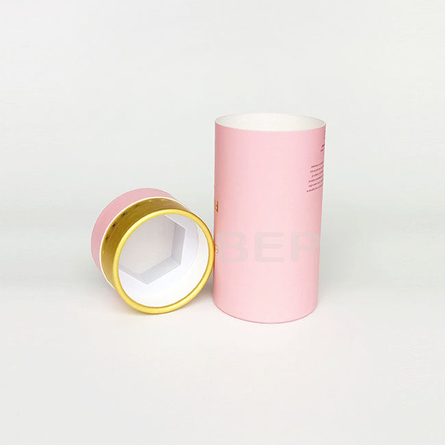Blush Pink Recyclable Paper Tube for Luxe Home &amp; Fragrance Gifts