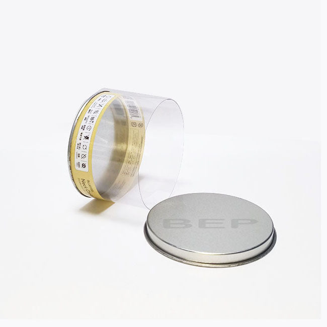 Clear Plastic Tubes with Metal Lids
