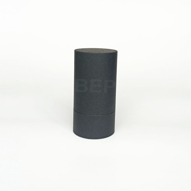 Sleek Black Paper Tube Packaging for Cosmetics &amp; Wine Gifts