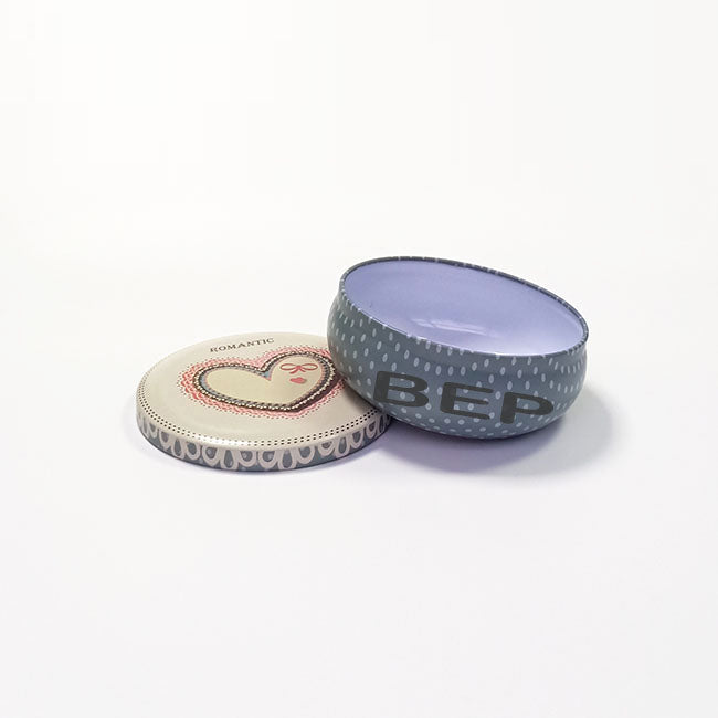 Blue-Gray Patterned Short Cylinder – Understated Sophistication