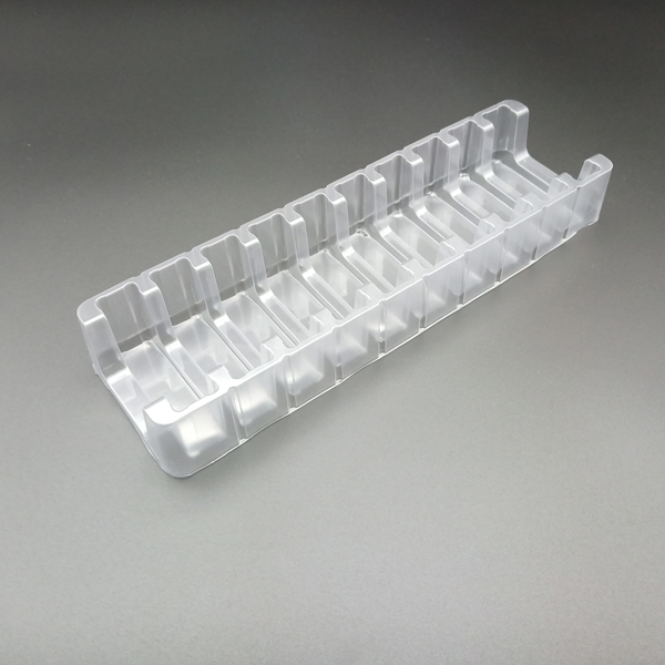 Thermoformed plastic inserts for retail packaging